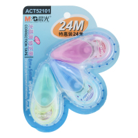 晨光(M&G) ACT52101 修正带PET水晶滴 8m 3个/卡 颜色随机