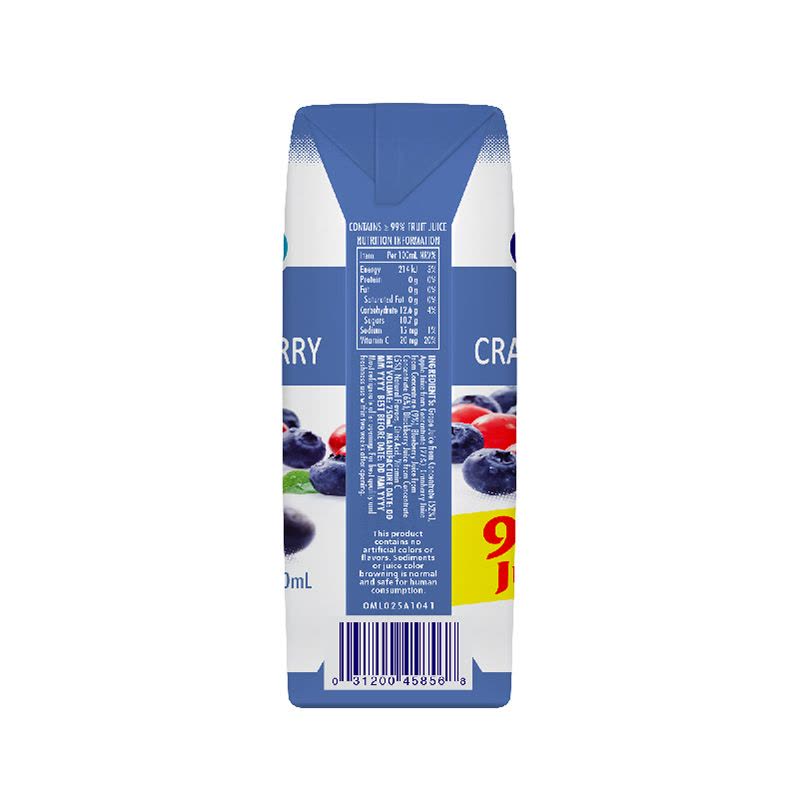 Ocean Spray 优鲜沛 蓝莓苹果葡萄复合果汁饮料250ml*6图片