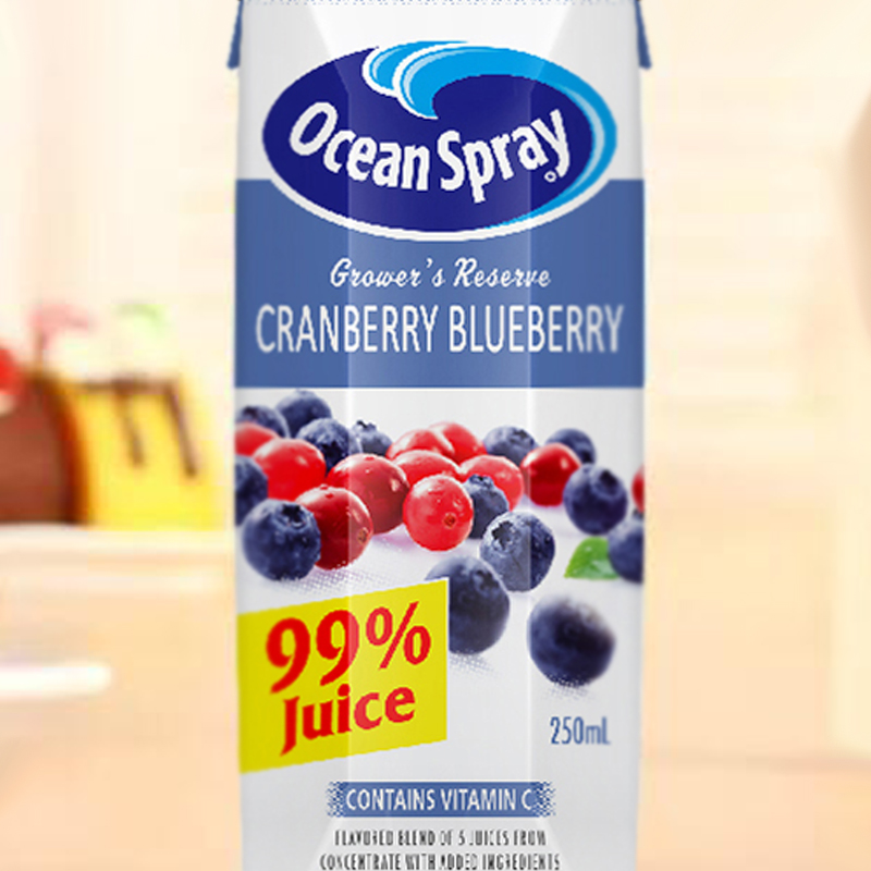 Ocean Spray 优鲜沛 蓝莓苹果葡萄复合果汁饮料250ml*6