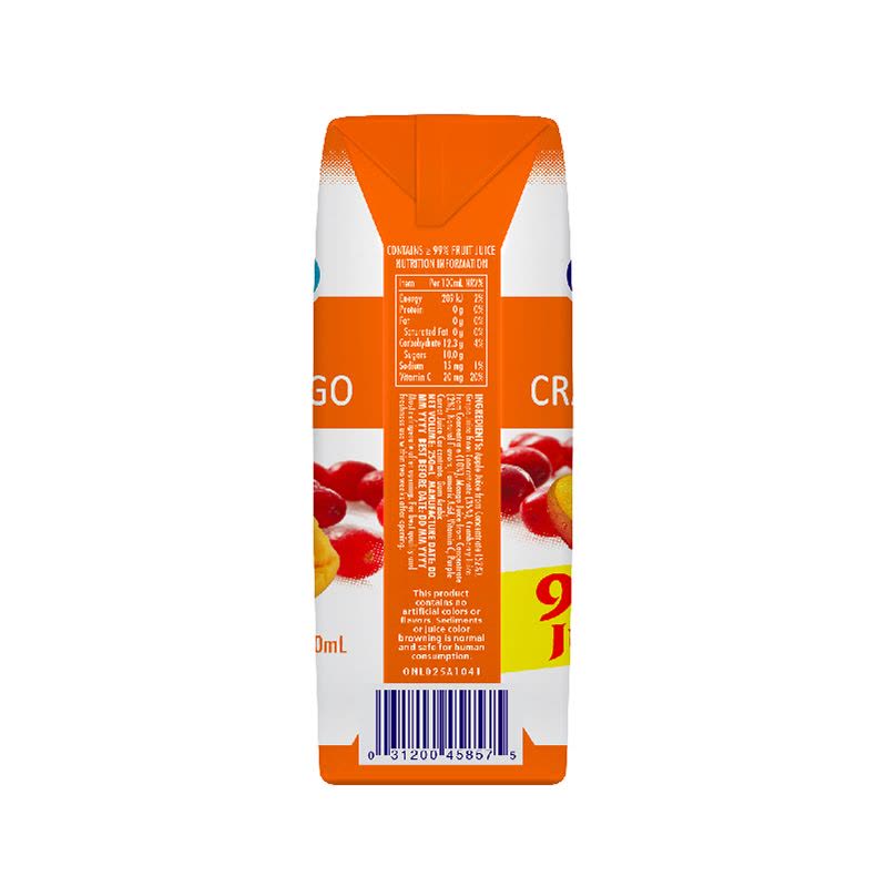 Ocean Spray 优鲜沛 芒果葡萄苹果复合果汁饮料250ml*6图片