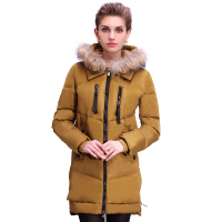 大羽羽绒服女中长款9322