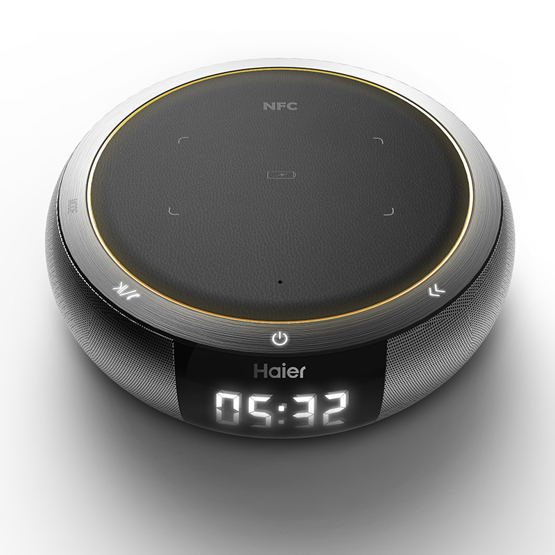 海尔无线智能音箱无线充电音响蓝牙音箱qi无线充电器手机底座蓝牙40