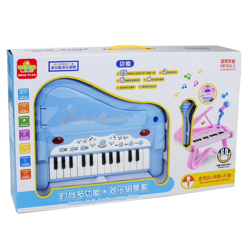 [苏宁自营]仙邦宝贝Simbable kidz 宝宝多功能电子琴麦克风话筒音乐玩具1-3-6儿童玩具 2088