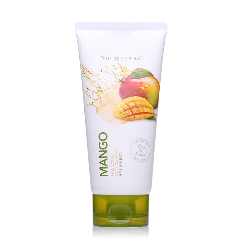 自然乐园Nature Republic 纳益其尔精粹自然芒果泡沫洁面乳150ml去角质;去死皮;保湿补水;控油平衡;