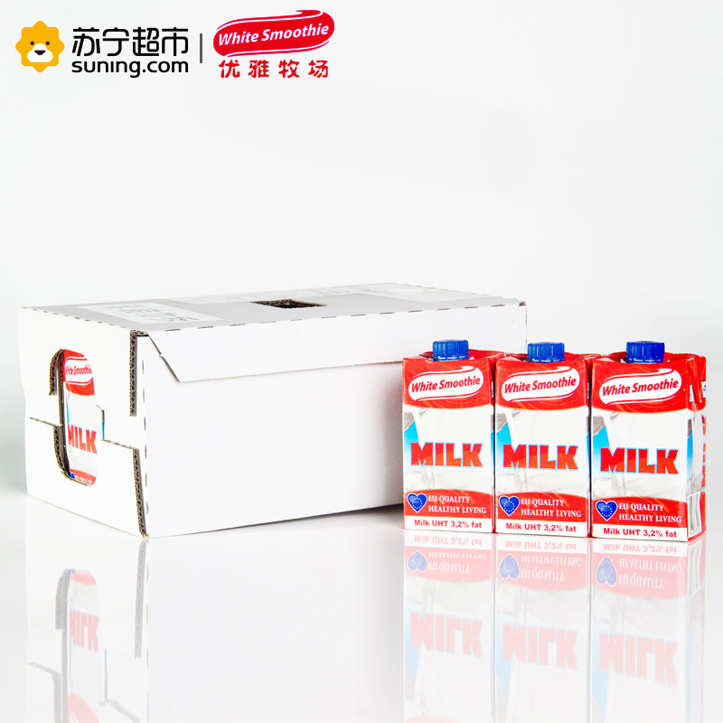 优雅牧场 全脂纯牛奶250ML*15盒整箱 波兰进口