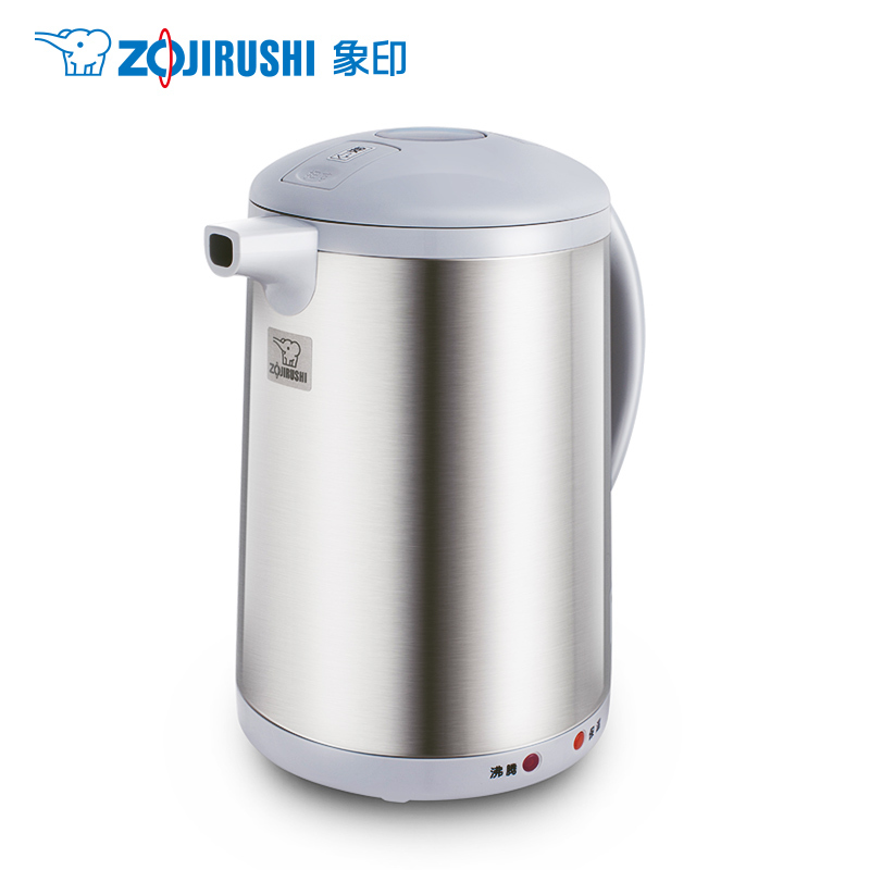 象印(ZO JIRUSHI) 电热水壶CH-DSH10C 不锈钢电水壶手提式快烧壶1升防漏防空烧电热水瓶