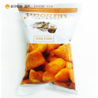 马来西亚进口 跃客脆 烧烤鱼味 脆酥片 14g