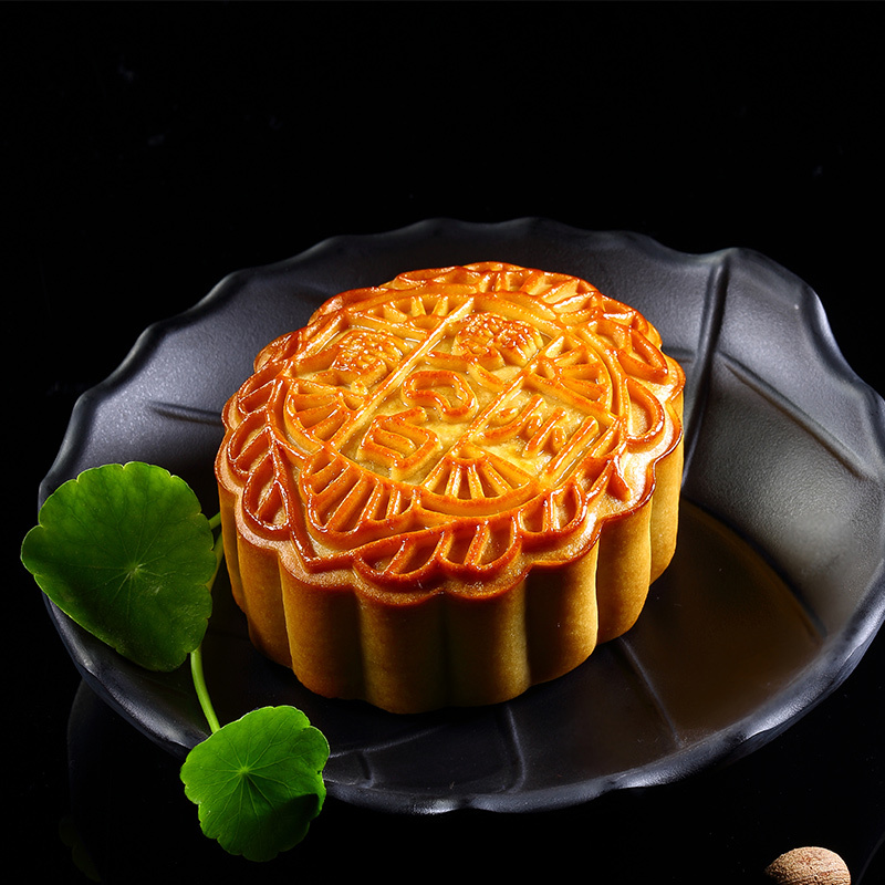 广州酒家 蛋黄果仁红豆沙月饼750克 广式月饼中秋节送礼佳品