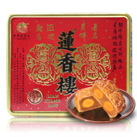 莲香楼 双黄纯正白莲蓉月饼750克 中秋送礼 礼盒装