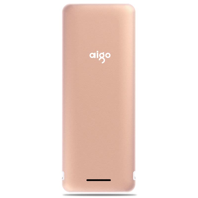 爱国者(aigo) 移动电源 S6 双USB接口 20000毫安 轻薄便携充电宝 玫瑰金图片