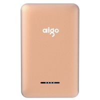 aigo 爱国者 移动电源 S3 10000毫安 双USB输出口 迷你便携充电宝 玫瑰金