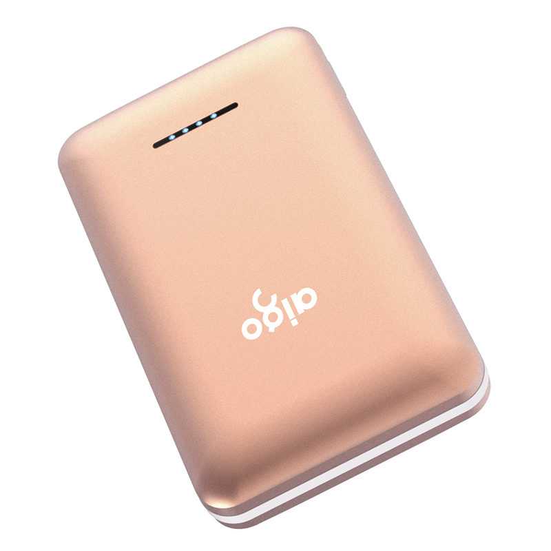 aigo 爱国者 移动电源 S3 10000毫安 双USB输出口 迷你便携充电宝 玫瑰金