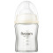 五羊(fiveram)孩子宝晶钻玻璃宽口径奶瓶180ml 米黄[苏宁自营]