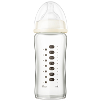 五羊孩子宝晶钻玻璃宽口径奶瓶240ml