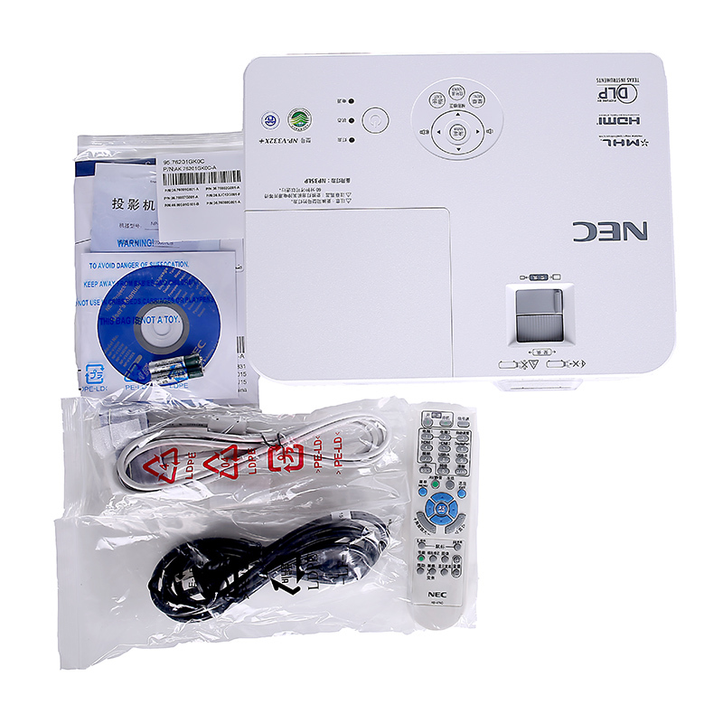 日电(NEC)NP-V302H+高清家用投影机 3D家庭影院投影机 无屏电视 10...