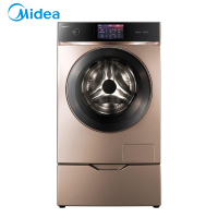 美的(Midea)MD120-1617WIDQCG 12公斤洗衣机 洗烘一体 精准投放 FCS快净 家用 金色