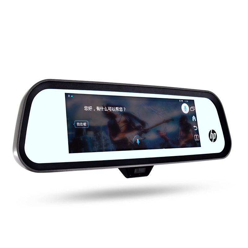 hp惠普智能后视镜导航一体机行车记录仪前后双镜头云镜导航一体机S900