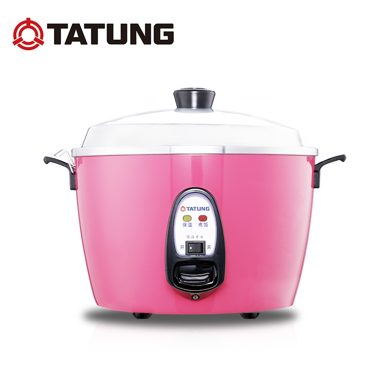 台湾大同(TATUNG) TAC-6GS 电锅 2.4L 电饭锅不锈钢3-4人 底盘加热 智能家用迷你锅多功能 桃红色