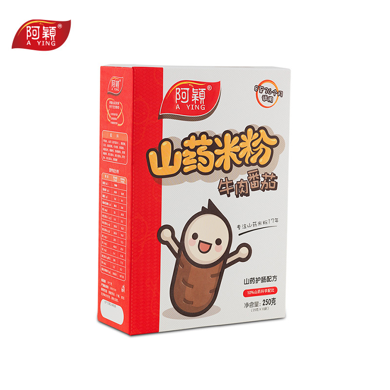 阿颖 山药牛肉番茄营养米粉 250g/盒 8-36个月适用