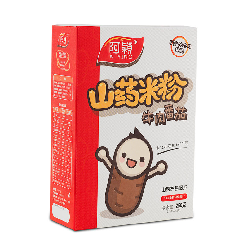 阿颖 山药牛肉番茄营养米粉 250g/盒 8-36个月适用