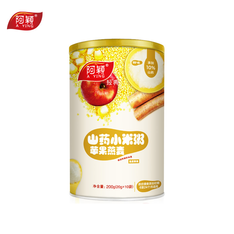 阿颖 山药苹果燕麦小米粥 200g/罐