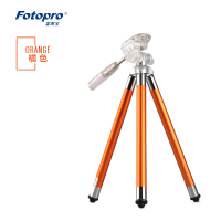 富图宝(Fotopro) FY-583 橘色 便携八节迷你三脚架照相机微单摄像机手机三角架 便携支架