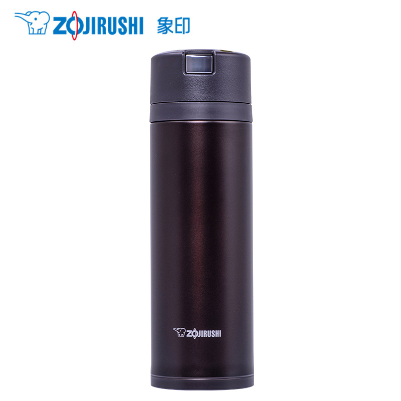象印(ZO JIRUSHI)保温杯SM-XB48 日本象印真空保温杯480ml 高档进口不锈钢男女款车载单手杯 深可可色