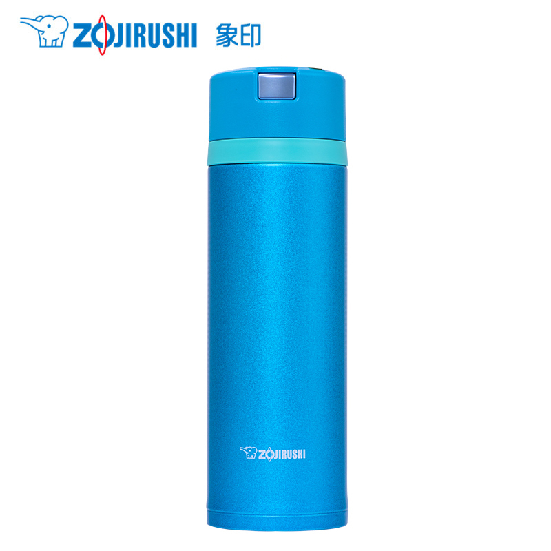 象印(ZO JIRUSHI)保温杯SM-XB48 日本象印真空保冷保温杯360ml高档进口不锈钢男女款车载单手杯 海蓝色