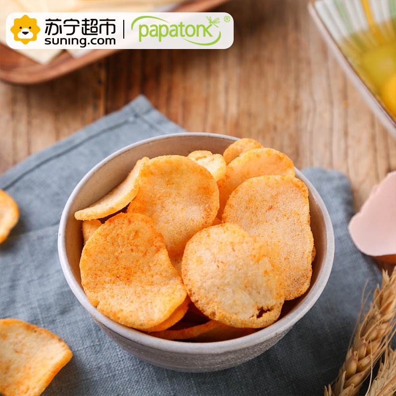 papatonk 啪啪通 虾片 切达奶酪味 20g/袋 印尼进口