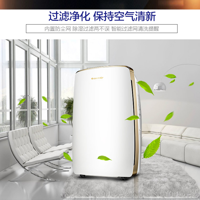 格力(GREE) 除湿机 DH20EH 家用 地下室 除湿 静音 干燥机 吸湿器 一机多用 回南天 除湿器 抽湿 干衣