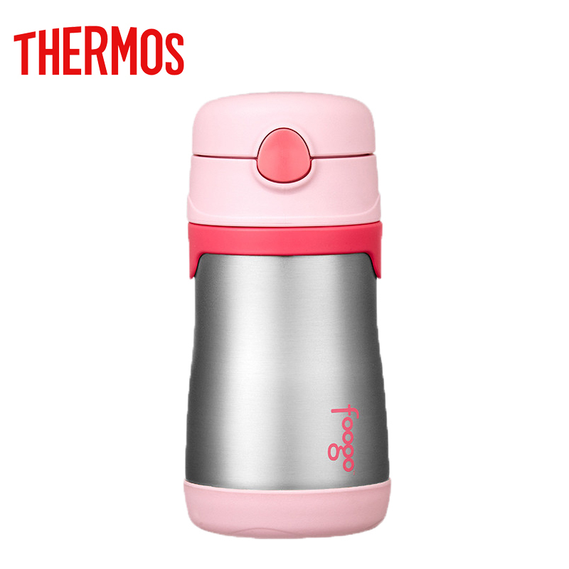膳魔师(THERMOS Foogo)不锈钢保温吸管杯290ML BS5353 PK 粉色