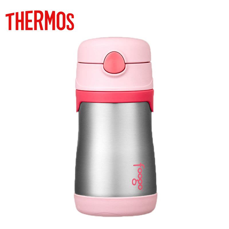 膳魔师(THERMOS Foogo)不锈钢保温吸管杯290ML BS5353 PK 粉色图片