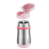膳魔师(THERMOS Foogo)不锈钢保温吸管杯290ML BS5353 PK 粉色
