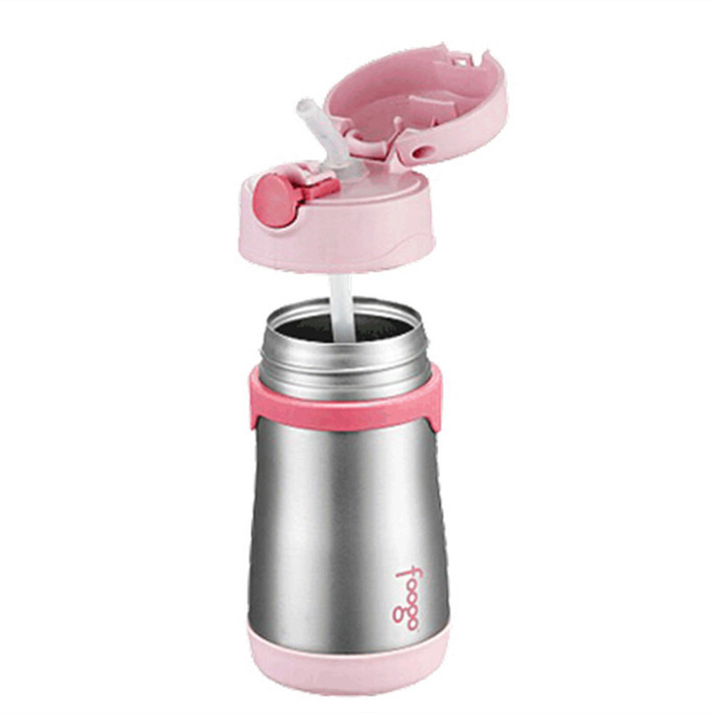 膳魔师(THERMOS Foogo)不锈钢保温吸管杯290ML BS5353 PK 粉色