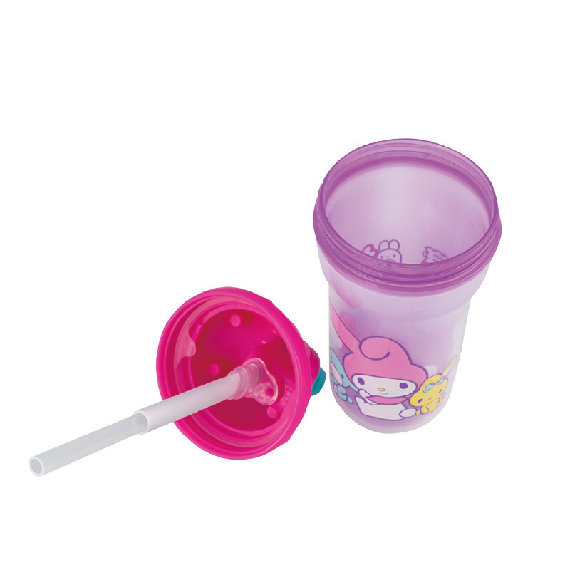 努比(Nuby)双层弹跳pp吸管杯水杯 MY MELODY 270ml 适用年龄:12个月以上