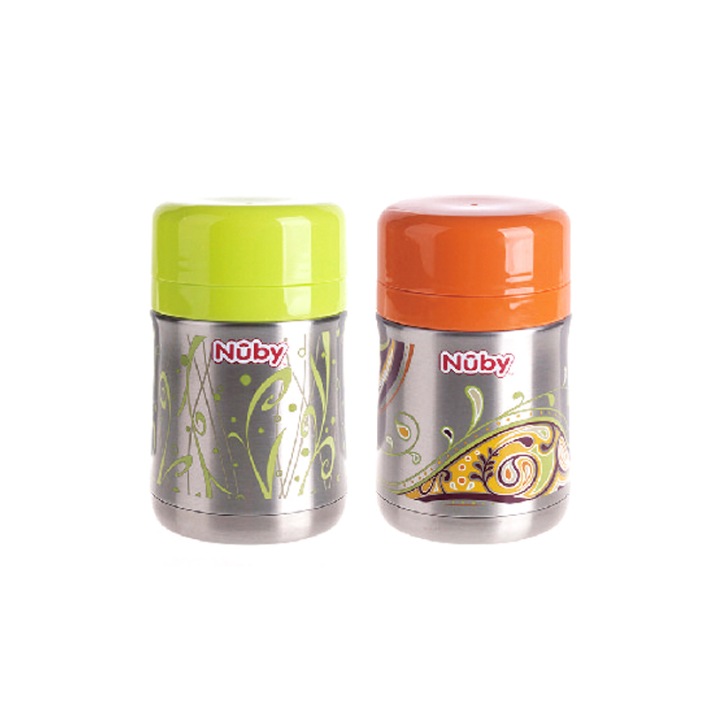 努比(Nuby)不锈钢真空保温食物储存焖烧杯/罐5470 草绿色 450ml