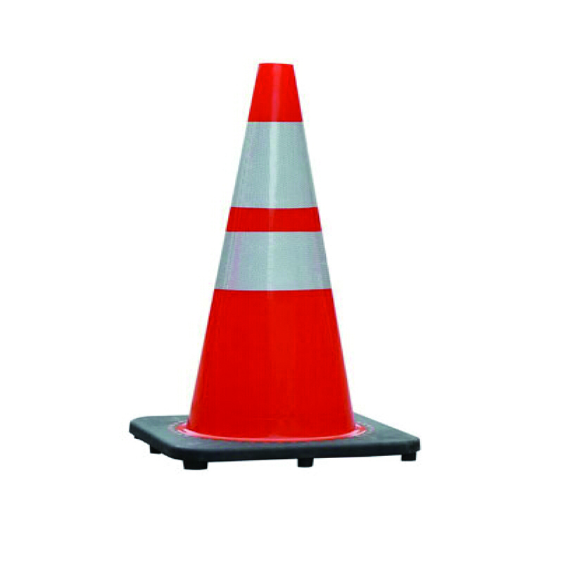 安赛瑞pvc反光路锥工程级反光膜橡胶底座重3kg710360360mms14485