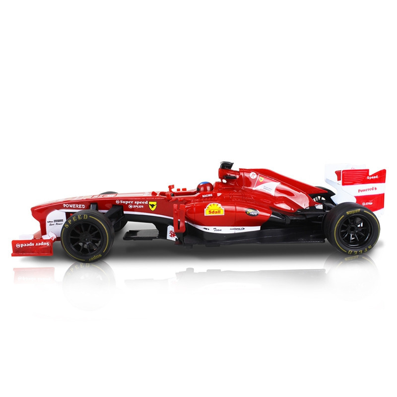 祥佳 方向盘1:12方程式F1充电遥控车模 男孩儿童玩具汽车 727-AS5红色