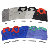 安防 拉链 浅灰色纯棉 浅灰色领-165 XM019