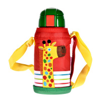 虎牌 儿童吸管杯MML-C06C-CG长颈鹿宝宝专用水壶