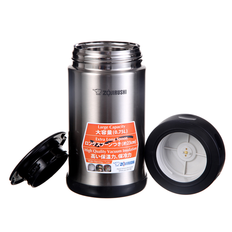 象印(ZO JIRUSHI)焖烧杯SW-FBE75 进口304不锈钢真空焖烧杯保温壶保温杯正品750ml