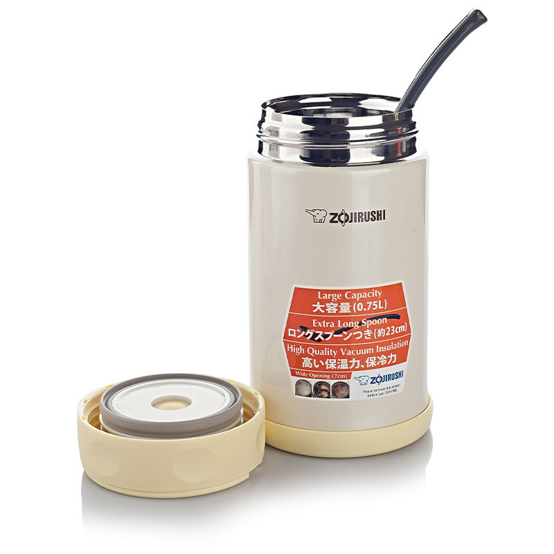 象印(ZO JIRUSHI)焖烧杯SW-FBE75 进口304不锈钢真空焖烧杯保温壶保温杯正品750ml