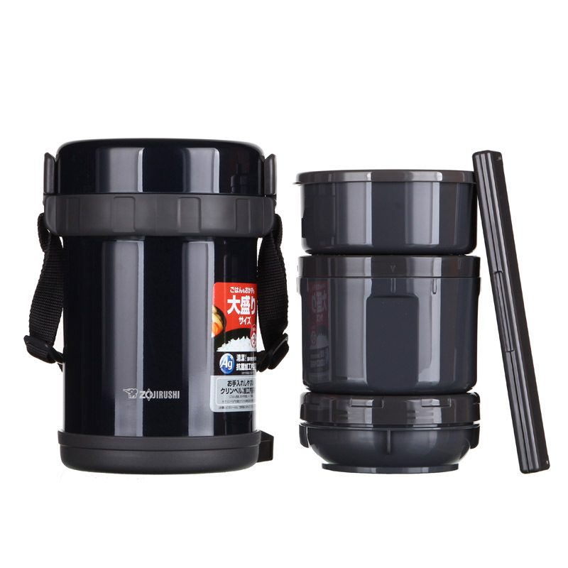 象印(ZO JIRUSHI)保温饭盒 SL-GG18不锈钢真空便当盒正品 金属保温桶1.8L