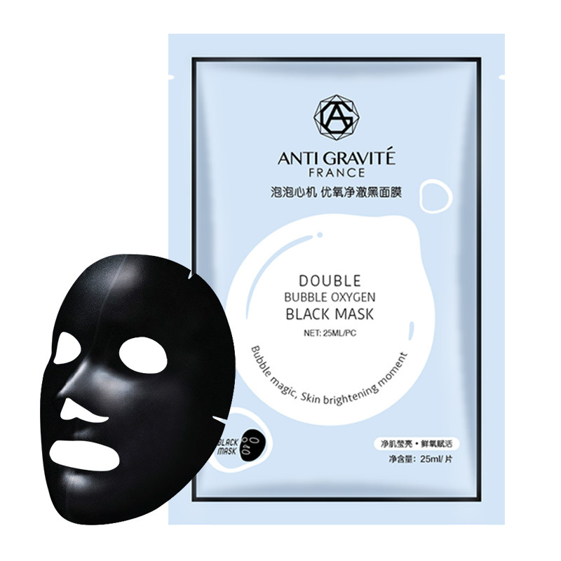麦士 泡泡心机 优氧净澈黑面膜25ml单片