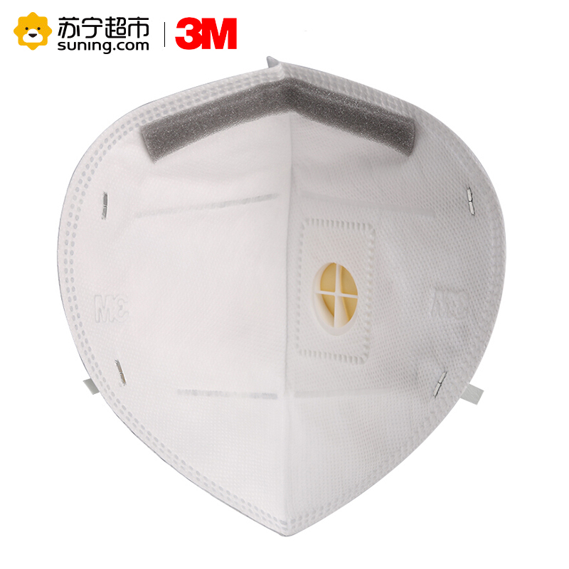 3M 防雾霾口罩9502V (头带式) 25只/盒PM2.5防尘KN95级 防流感防工业粉尘男女