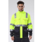 安大叔 高警示夹克荧光黄拼灰色G472-S
