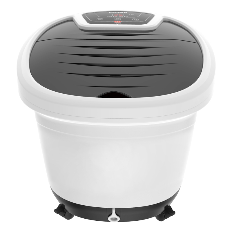 蓓慈(Beici)足浴器BZ5032智能恒温温度设定 电动滚轮按摩 环保PP材质黑白色泡脚桶洗脚盆