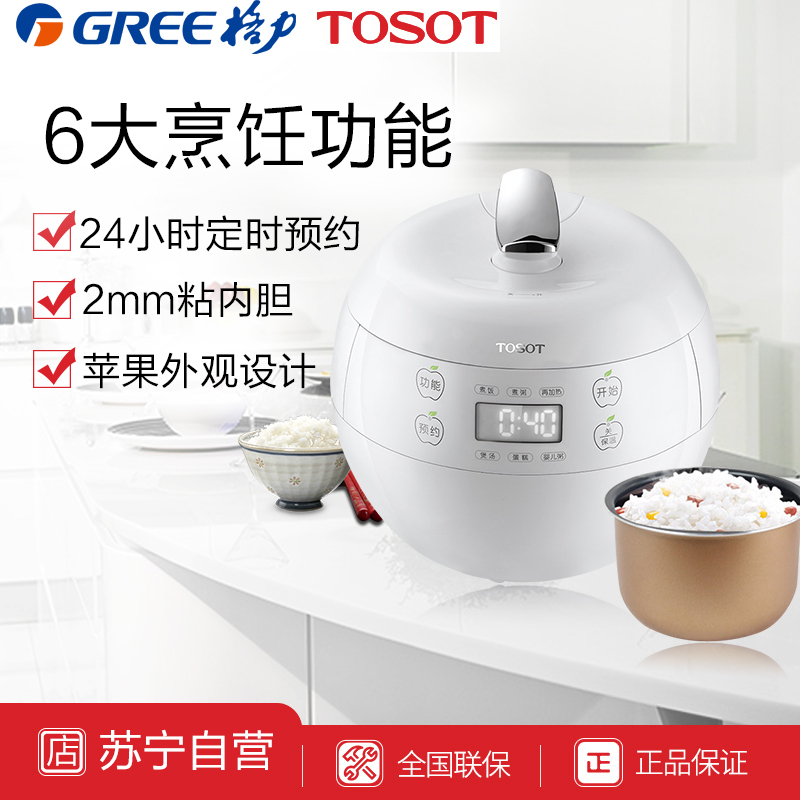 格力大松(TOSOT)电饭煲 GDF-2001C 小型迷你电饭锅2L智能家用