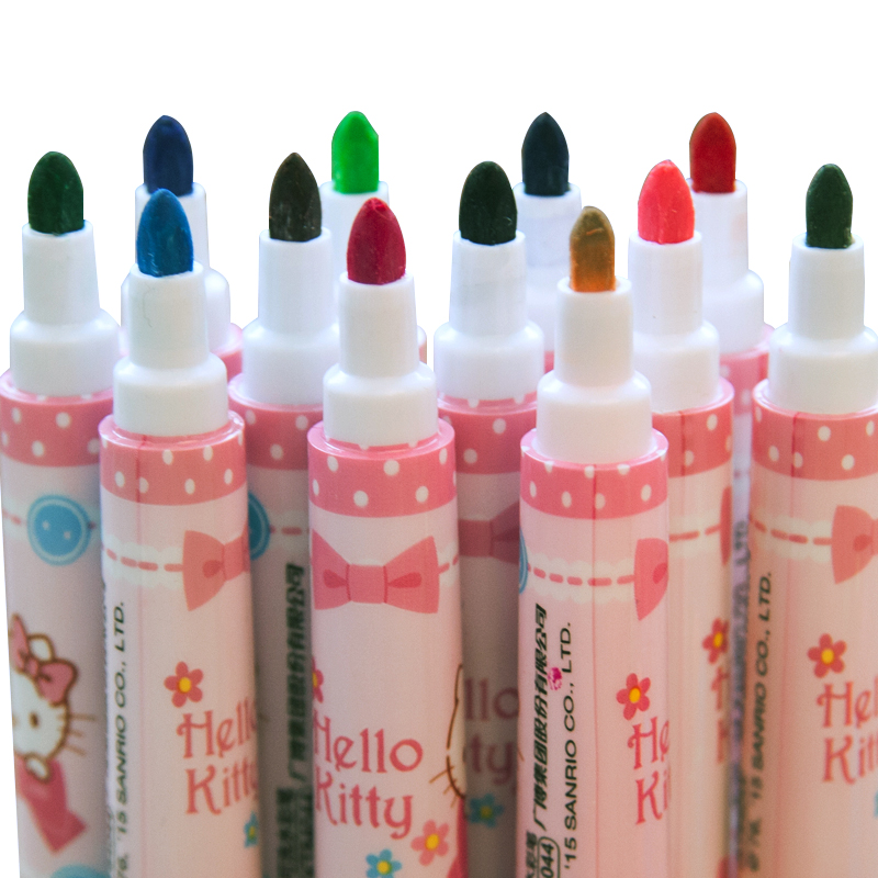 广博12色水彩笔筒装KT84044