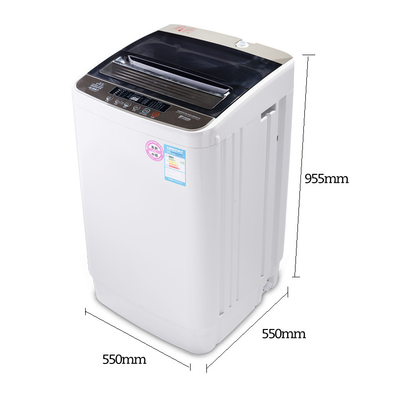 韩派 XQB85-8085 8.5kg 全自动洗衣机波轮家用大容量 桶风干智能模糊自动感知水位省水省电节能(透明茶灰)